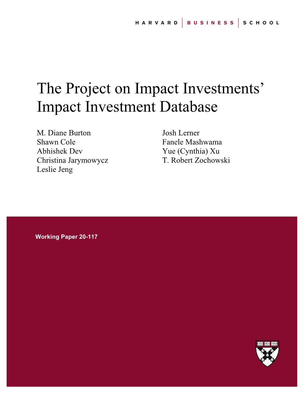 Impact Investing Database.Pdf