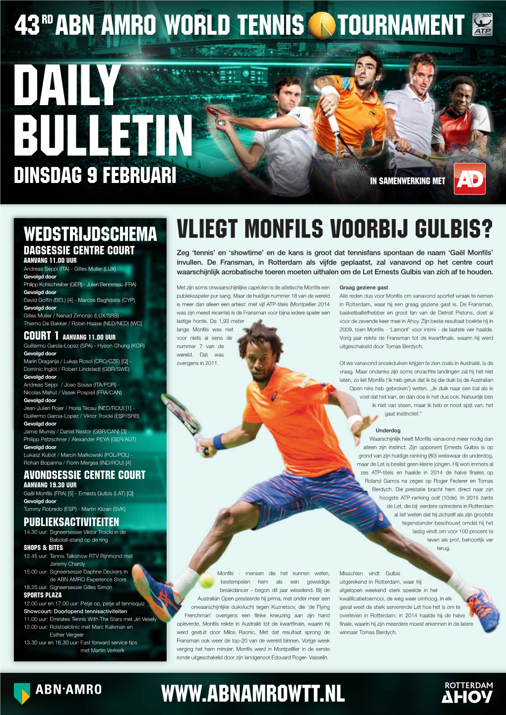 World Tennis Tournament 43 Abn Amro