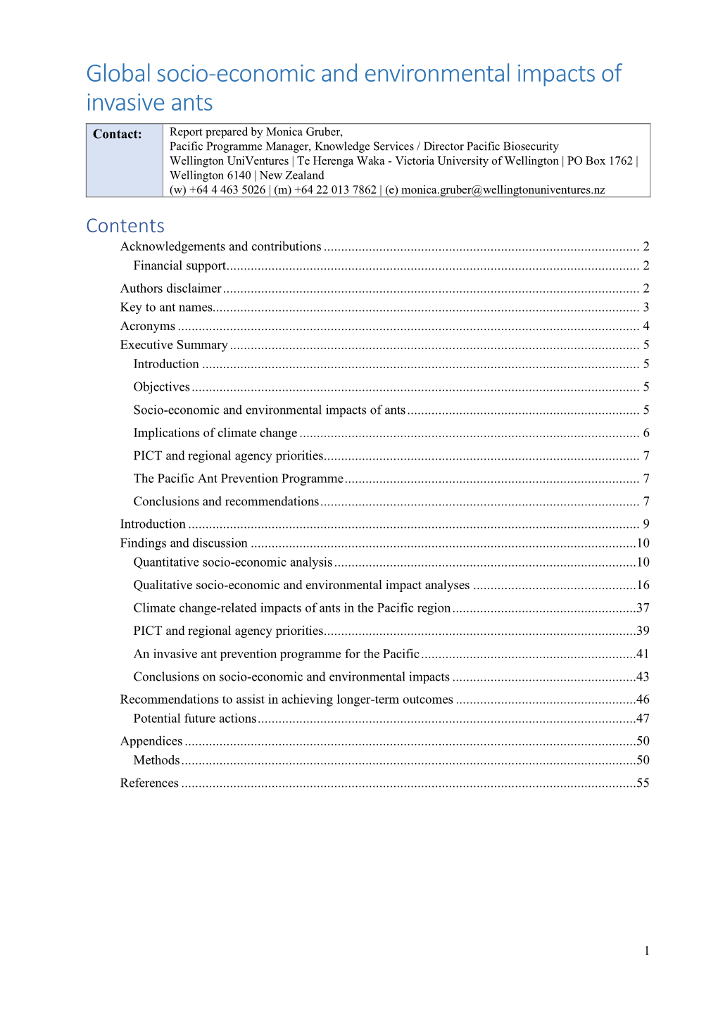 Global Socio-Economic and Environmental Impacts of Invasive Ants