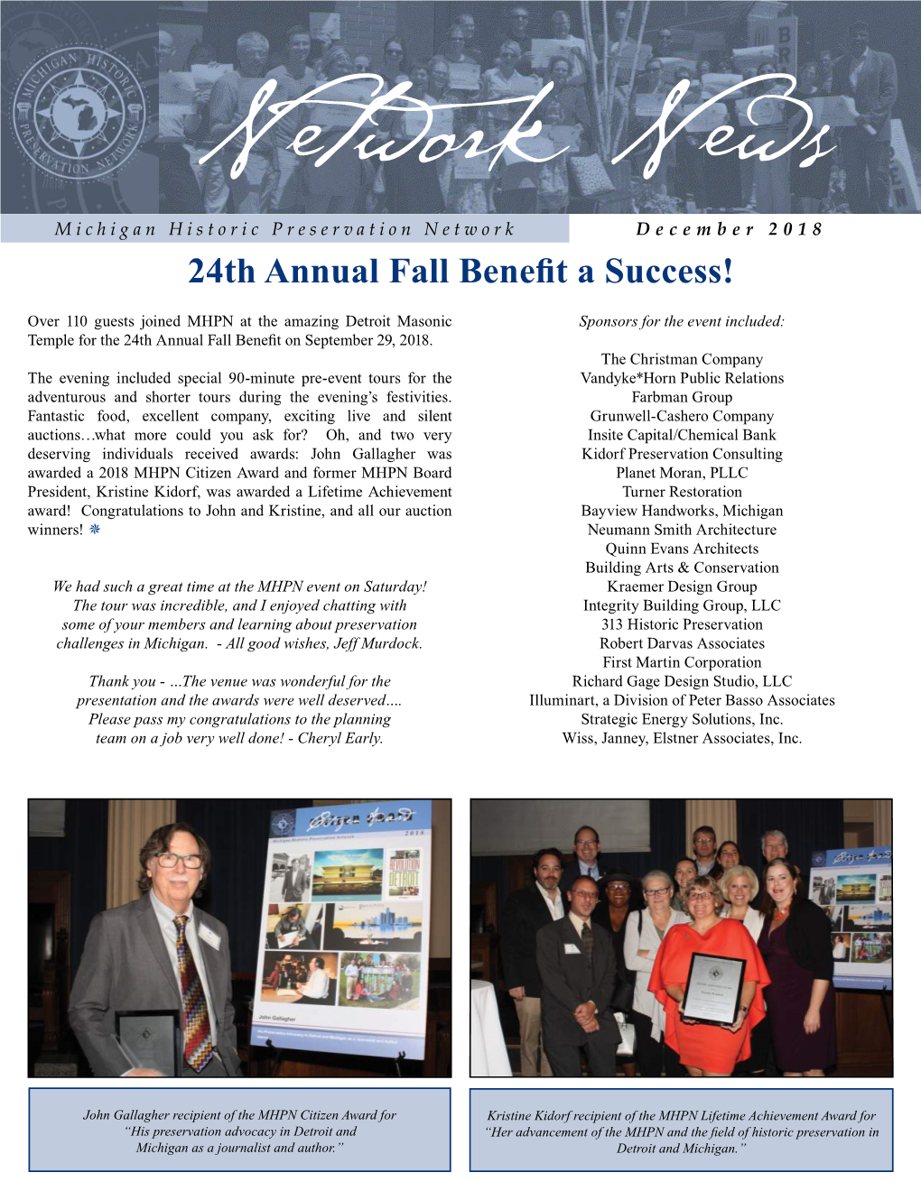 24Th Annual Fall Benefit a Success!