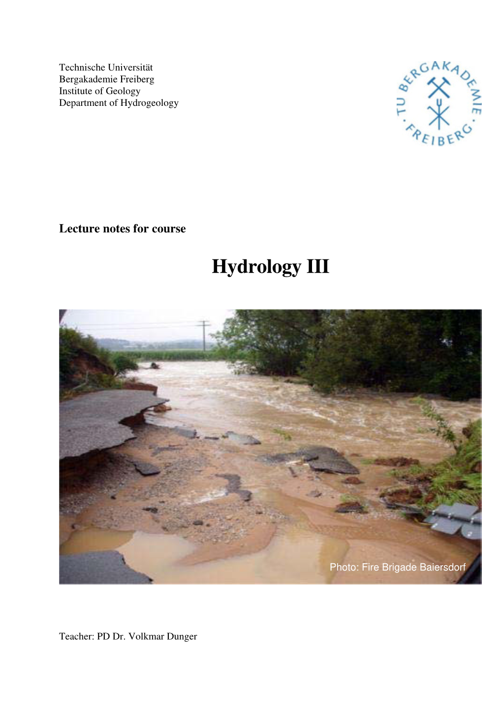 Hydrology III