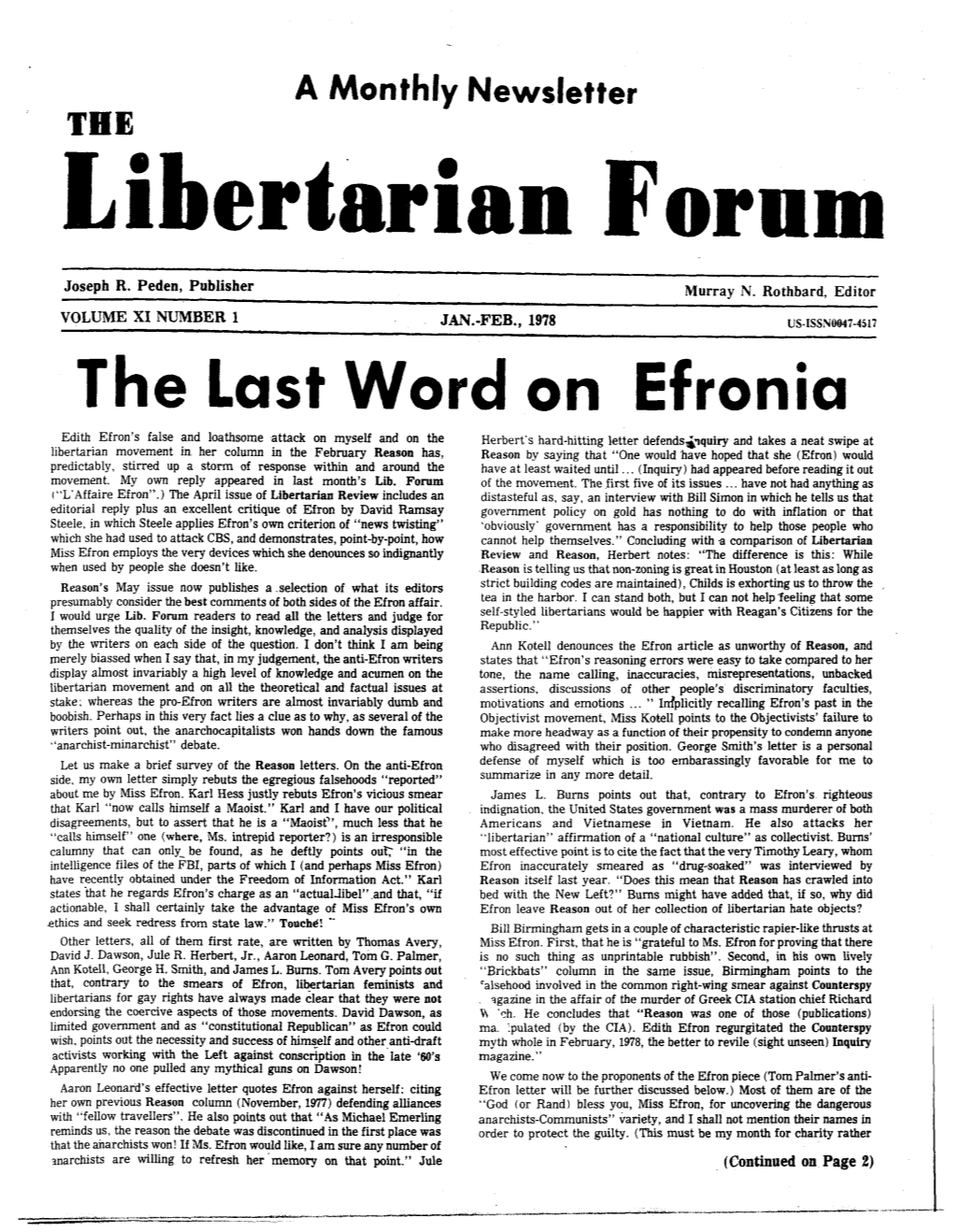 Libertarian Forum