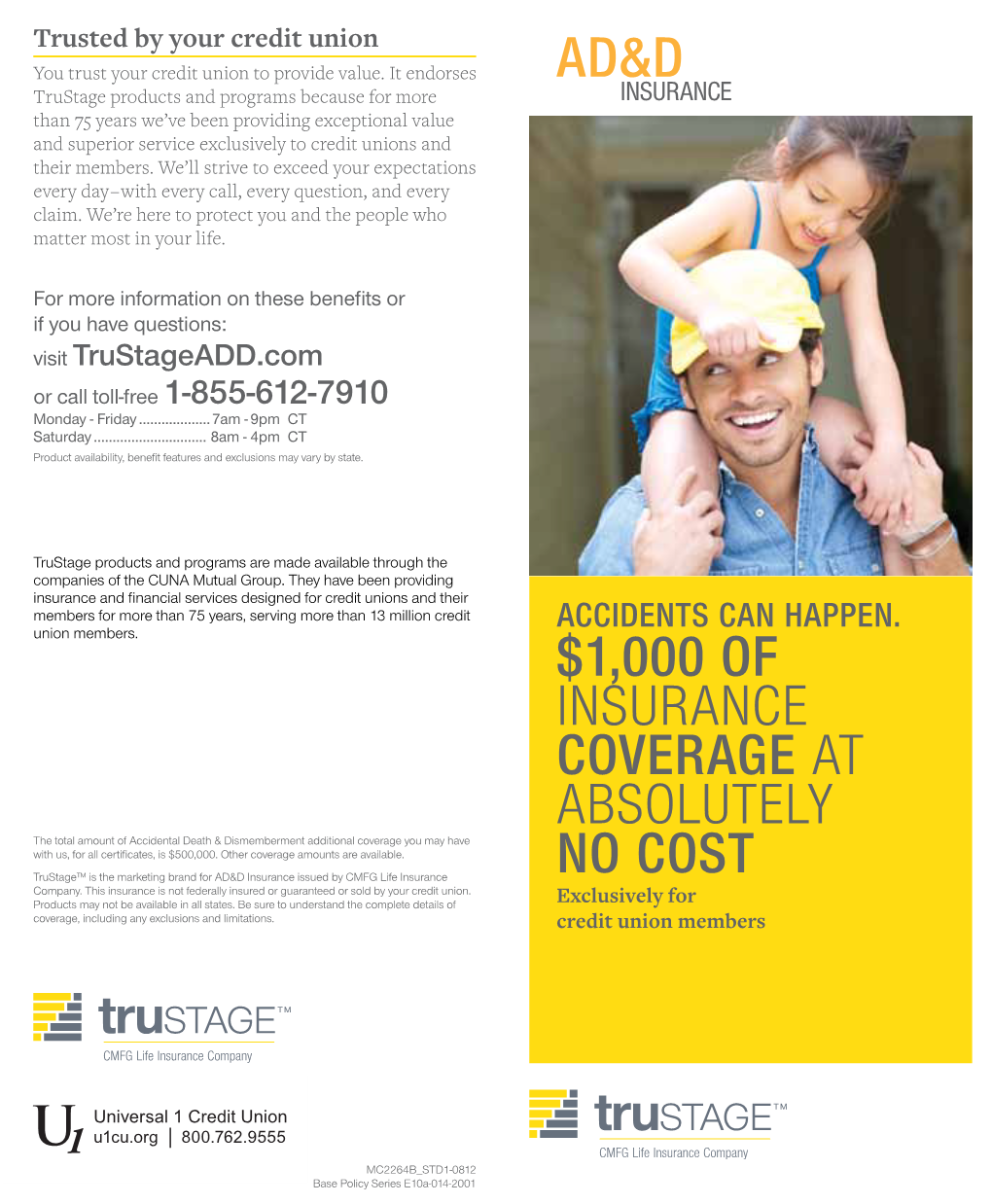 1000 of Insurance Coverage at Absolutely No Cost Ad&D