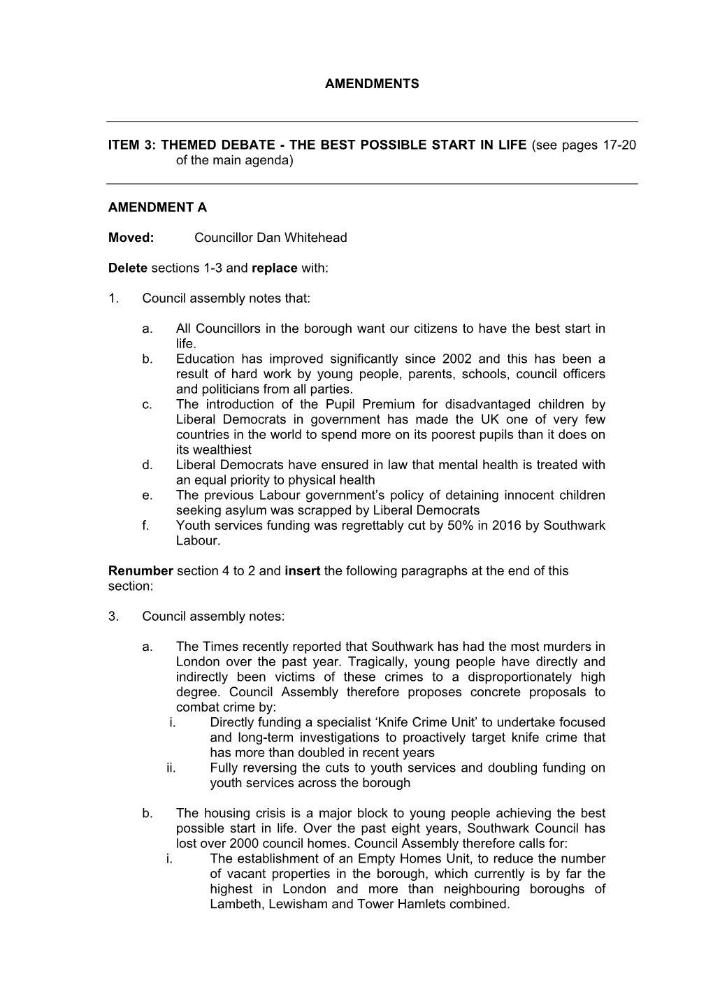 12.07.04 Amendments Report