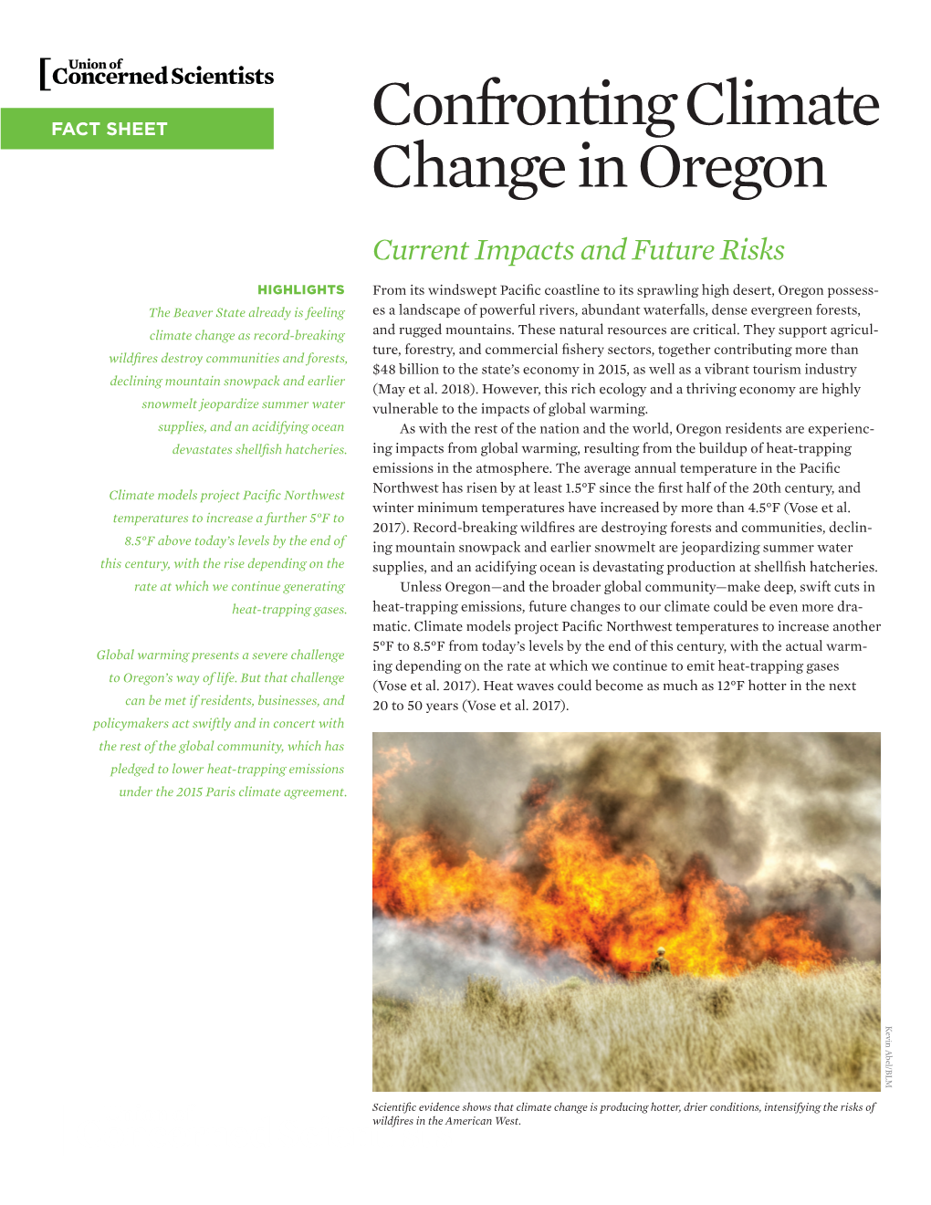 Confronting Climate Change in Oregon