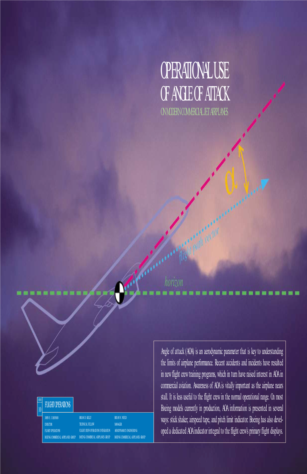 Operational Use of Angle of Attack on Modern Commercial Jet Airplanes