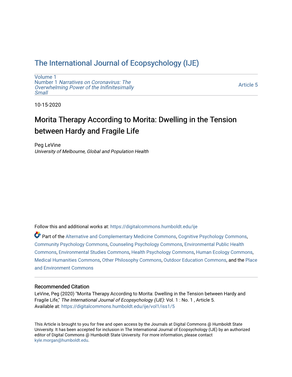 Morita Therapy According to Morita: Dwelling in the Tension Between Hardy and Fragile Life