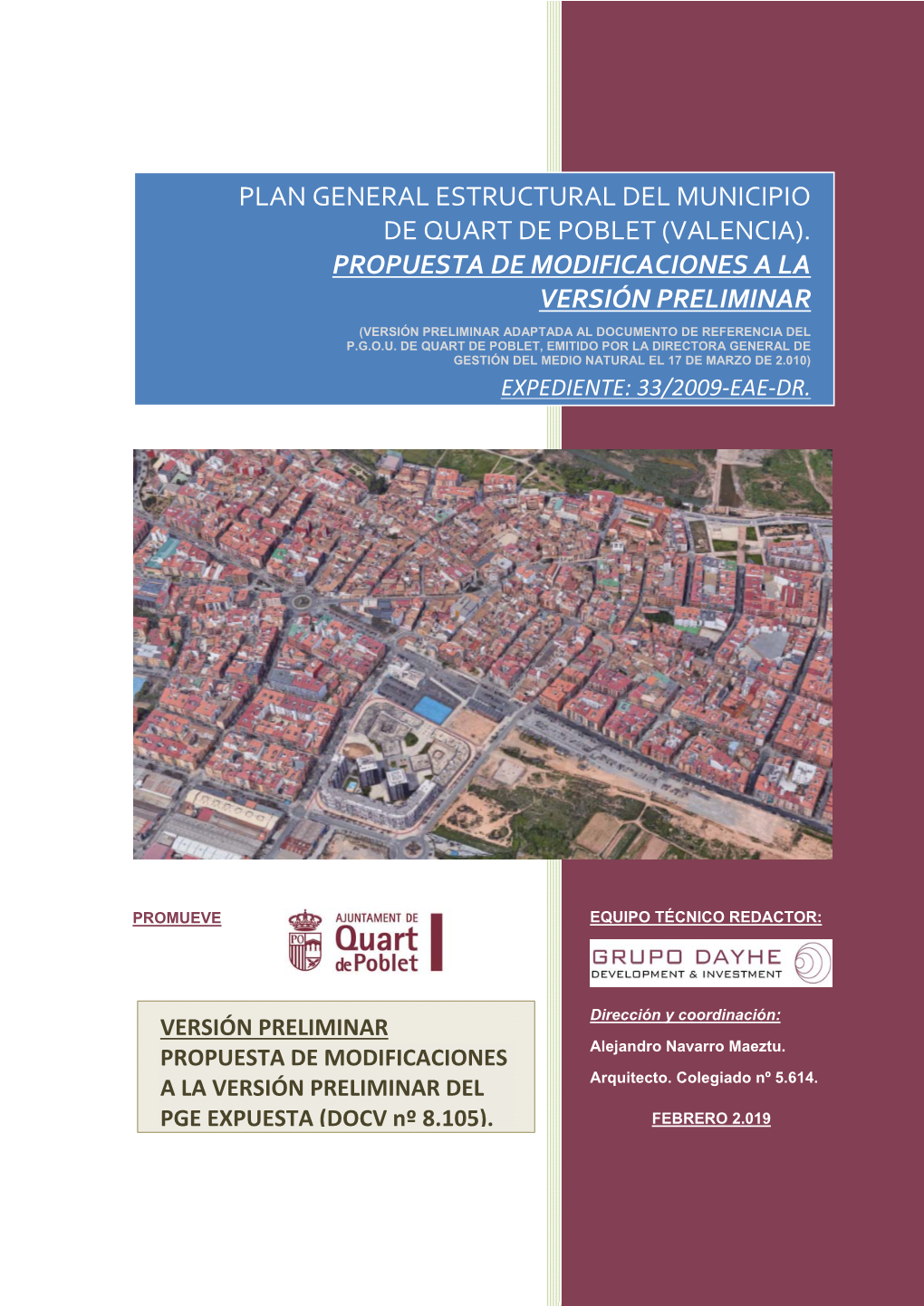Plan General Estructural Del Municipio De Quart De Poblet (Valencia)