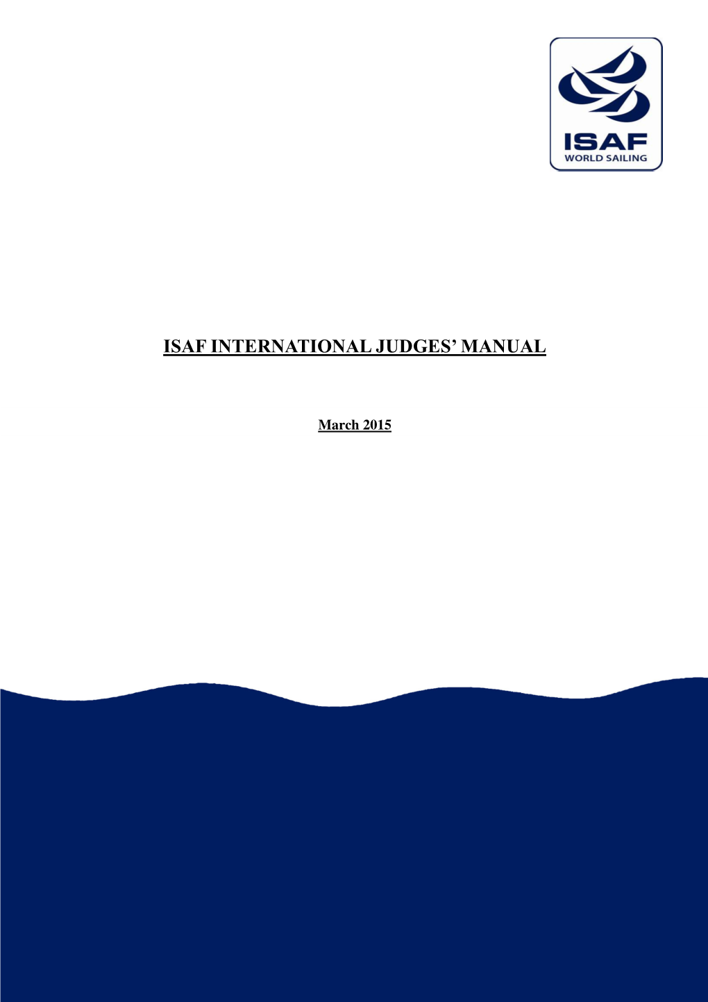 Isaf International Judges' Manual