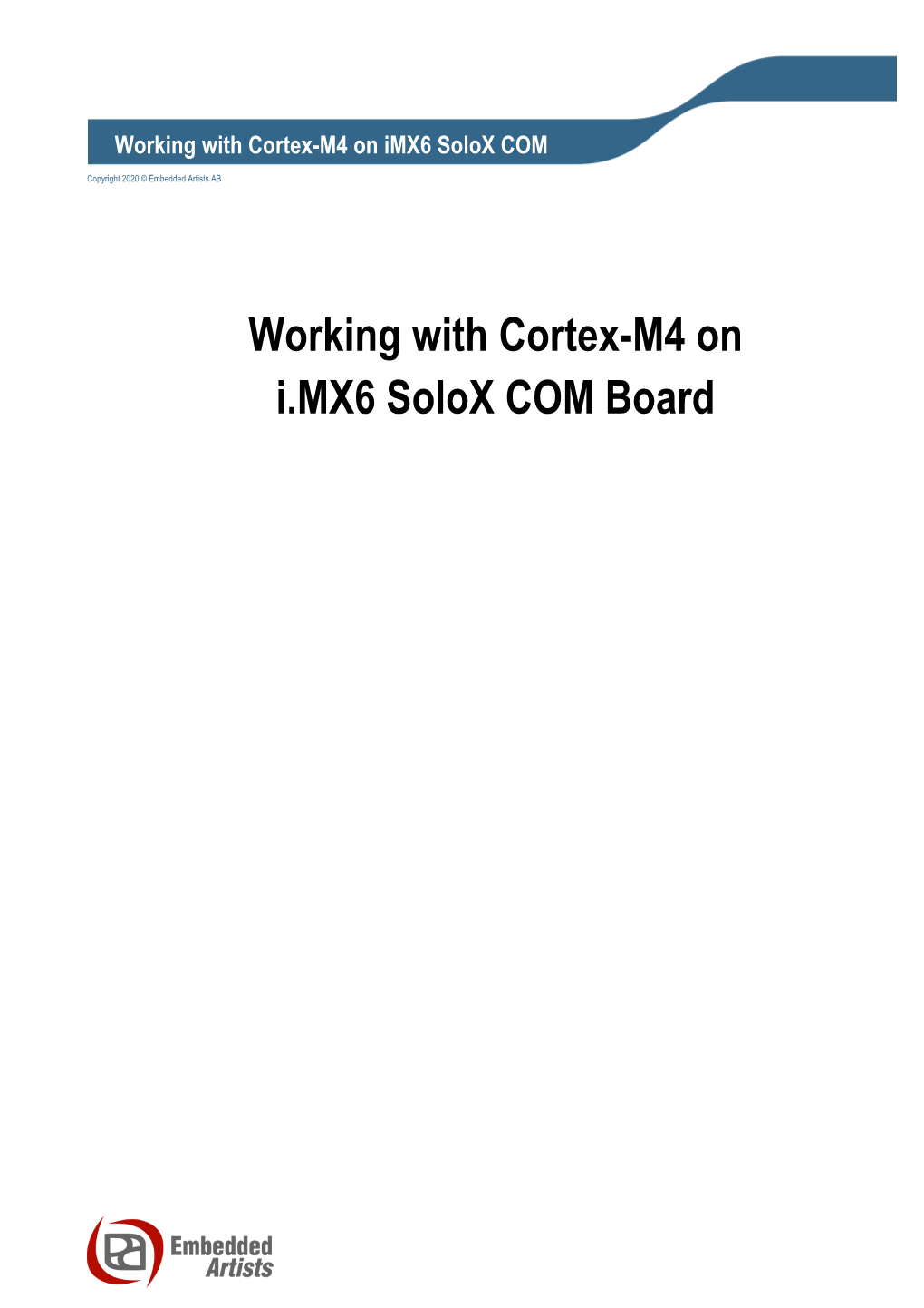 Imx6 Solox Working with Cortex-M4