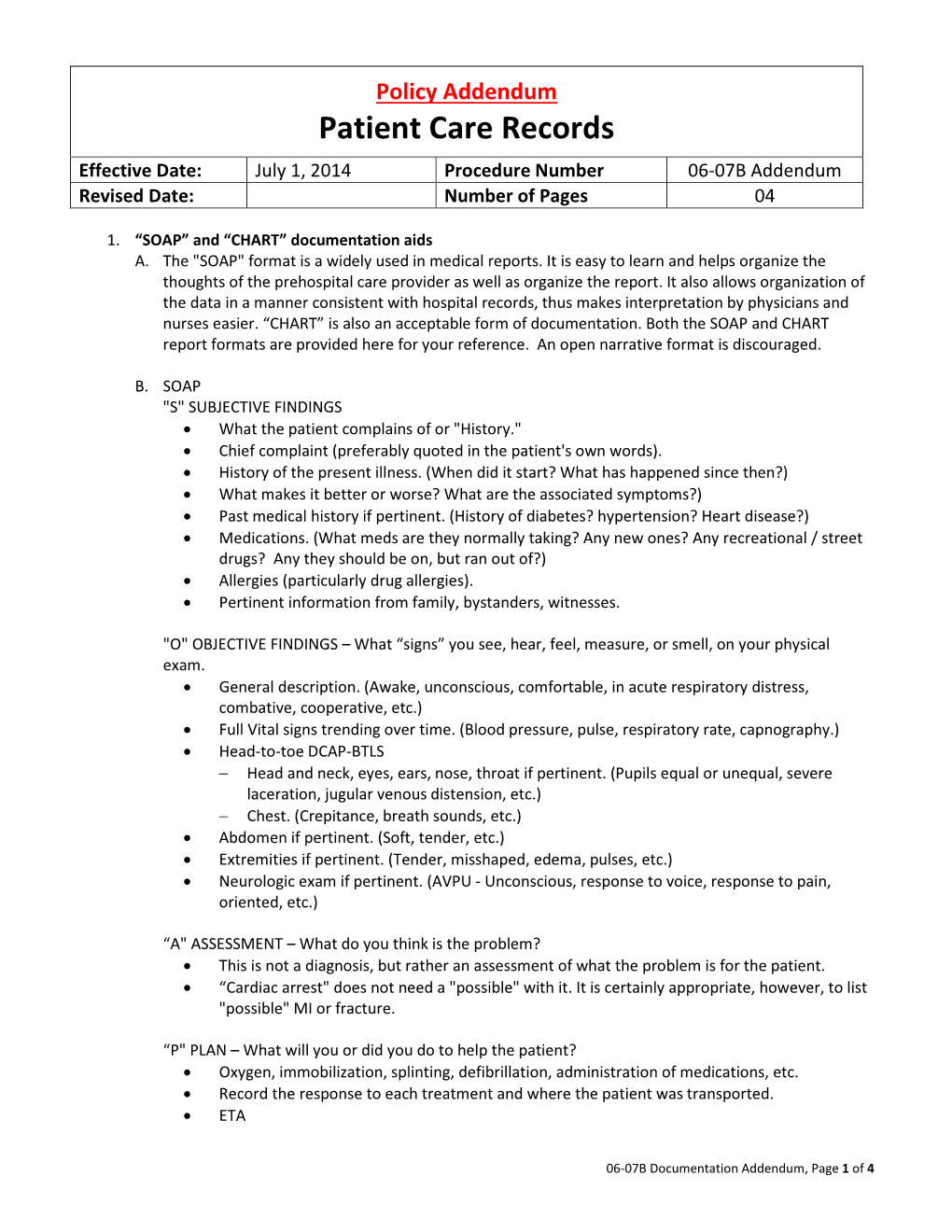 06-07B Documentation Addendum, Page 1 of 4