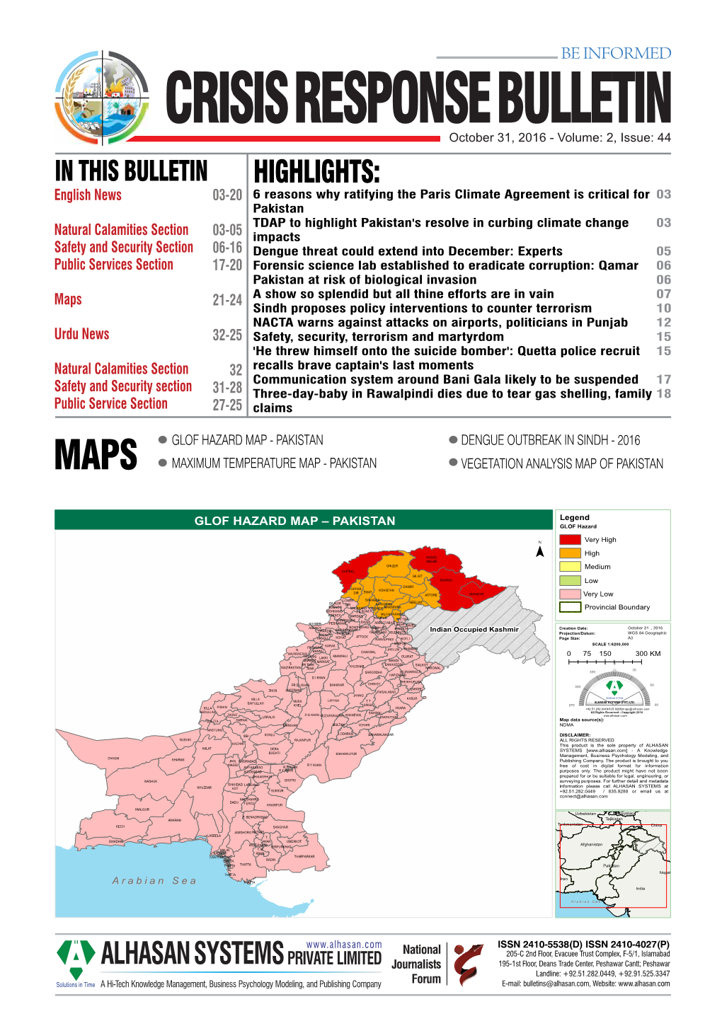 Crisis Response Bulletin Page 1-16