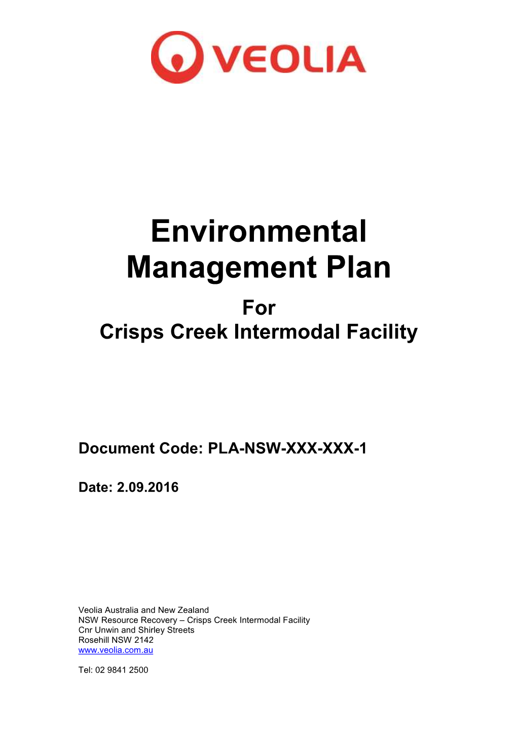 Environmental Management Plan