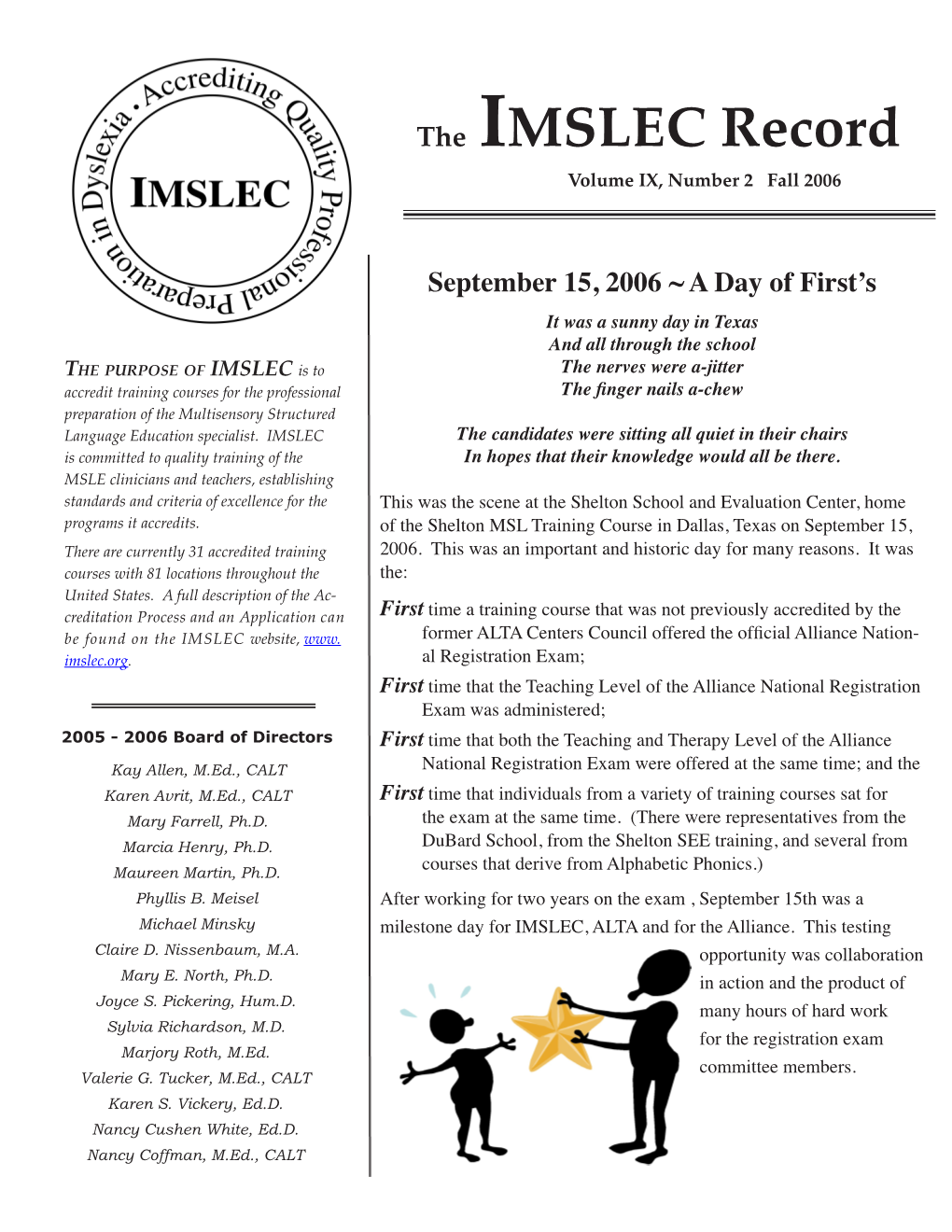 IMSLEC Newsletter