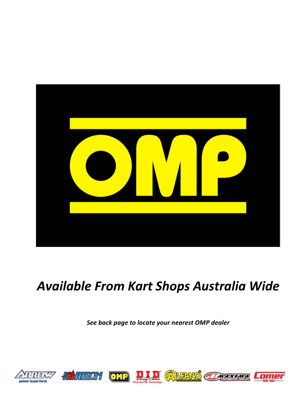 Available from Kart Shops Australia Wide