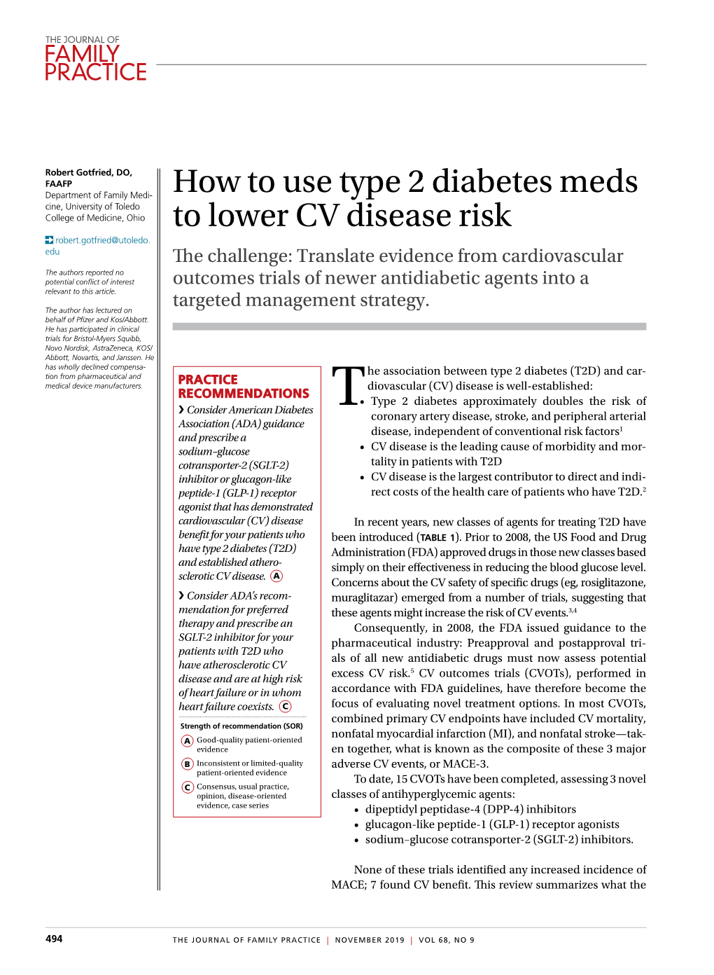 How to Use Type 2 Diabetes Meds to Lower CV Disease Risk