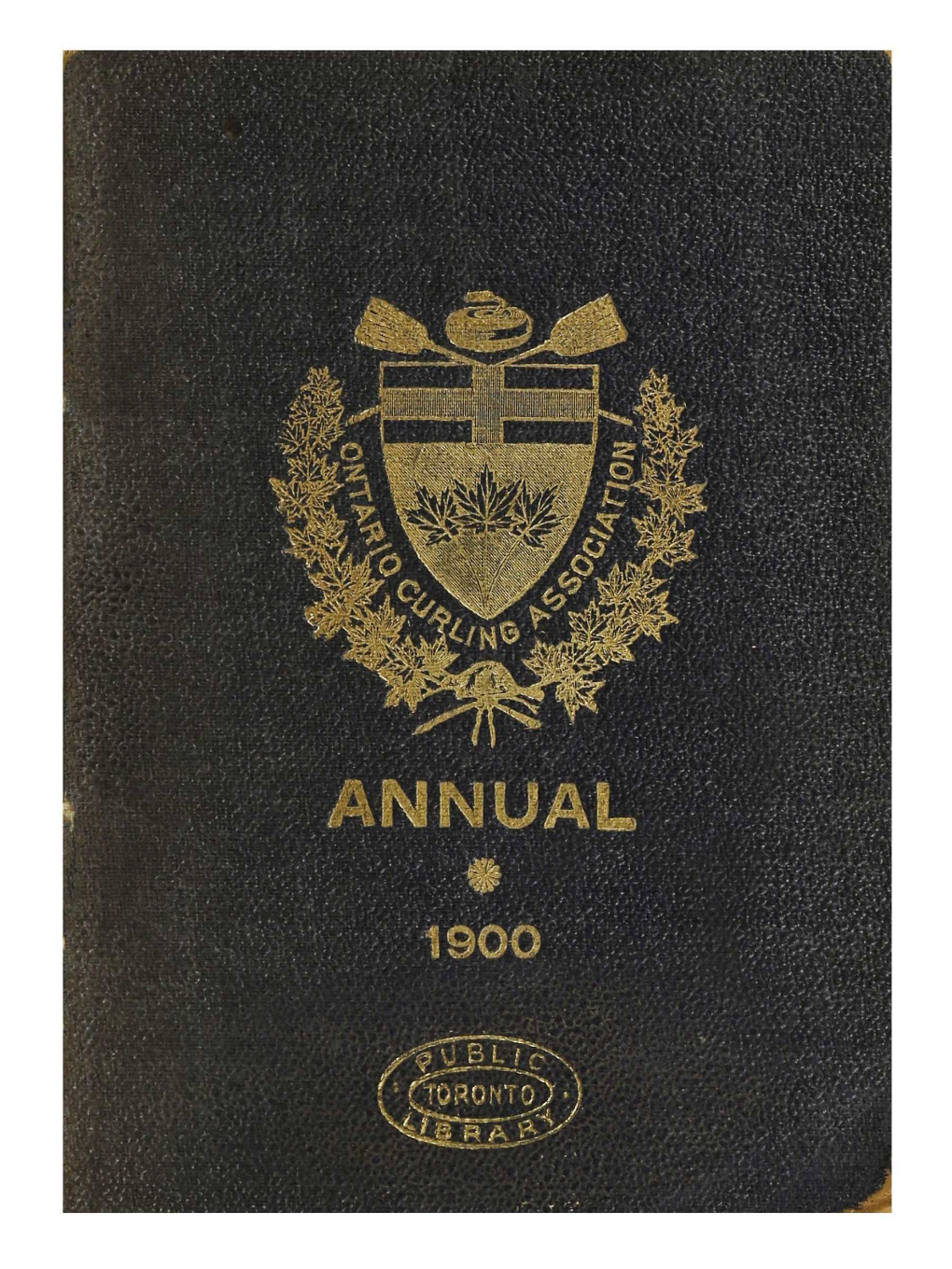 Ontario 'Curling Association for 1899-1900