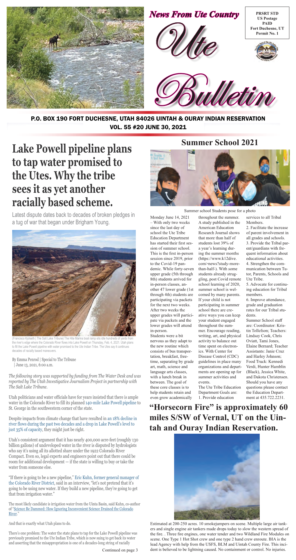 Lake Powell Pipeline Plans to Tap Water Promised to the Utes. Why the Tribe Sees It As Yet Another Racially Based Scheme