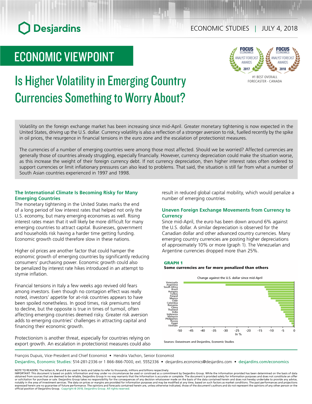 Is Higher Volatility in Emerging Country Currencies Something To