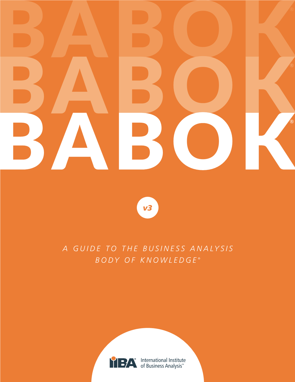 BABOK Guide V3