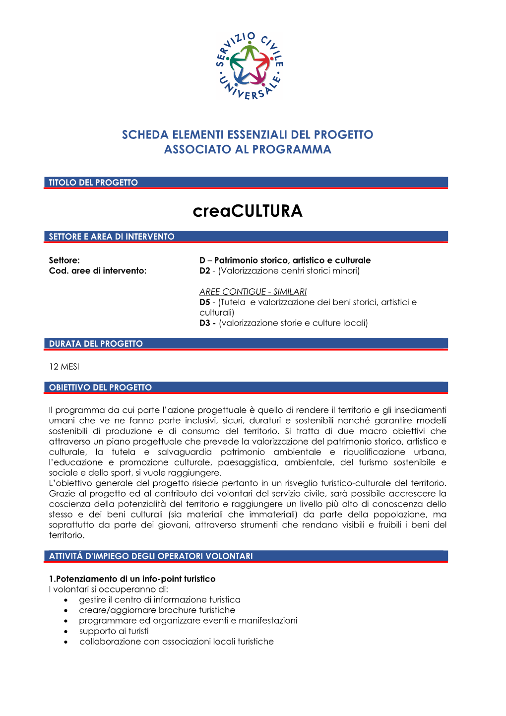 Progetto Creacultura