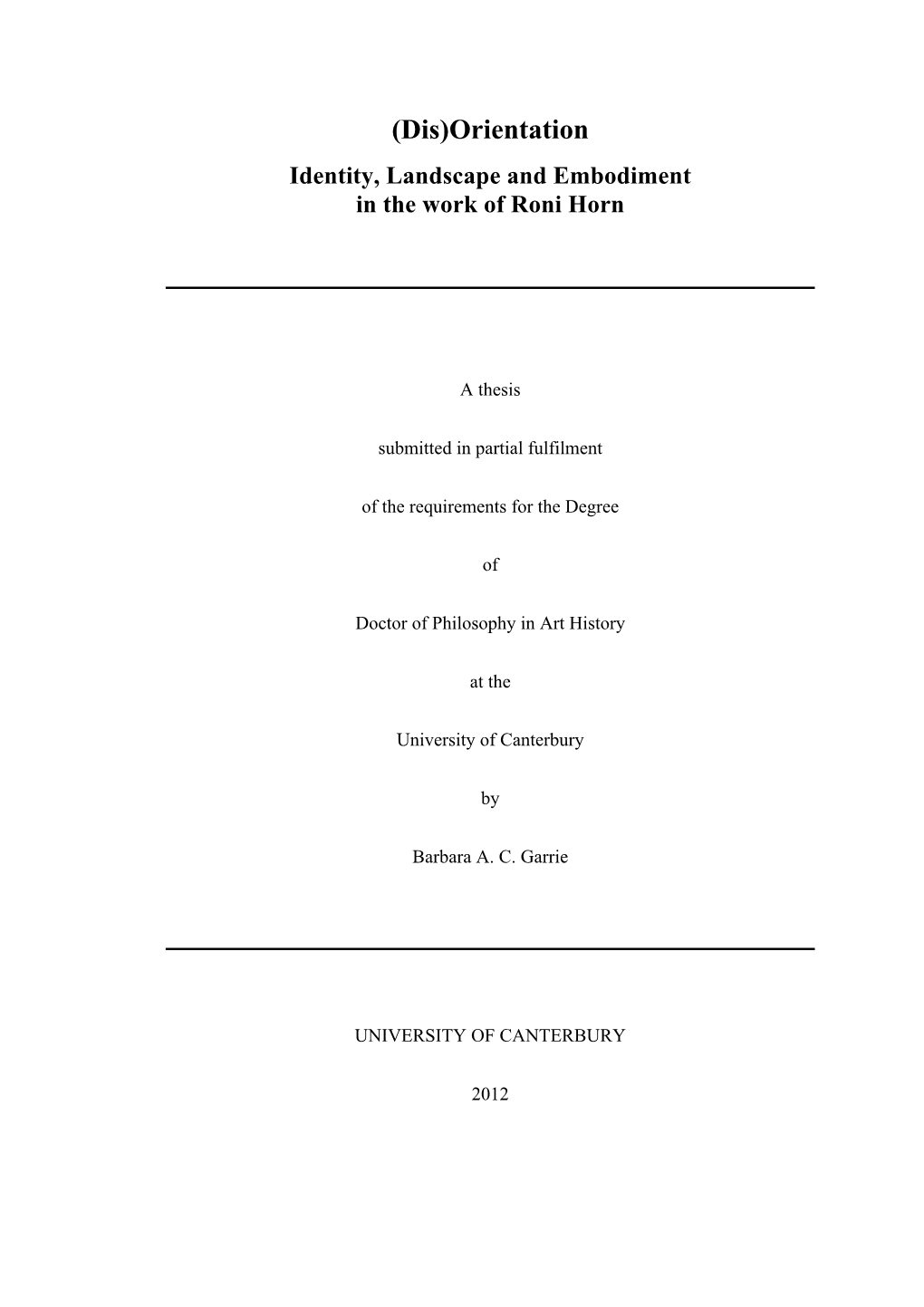 Final Thesis