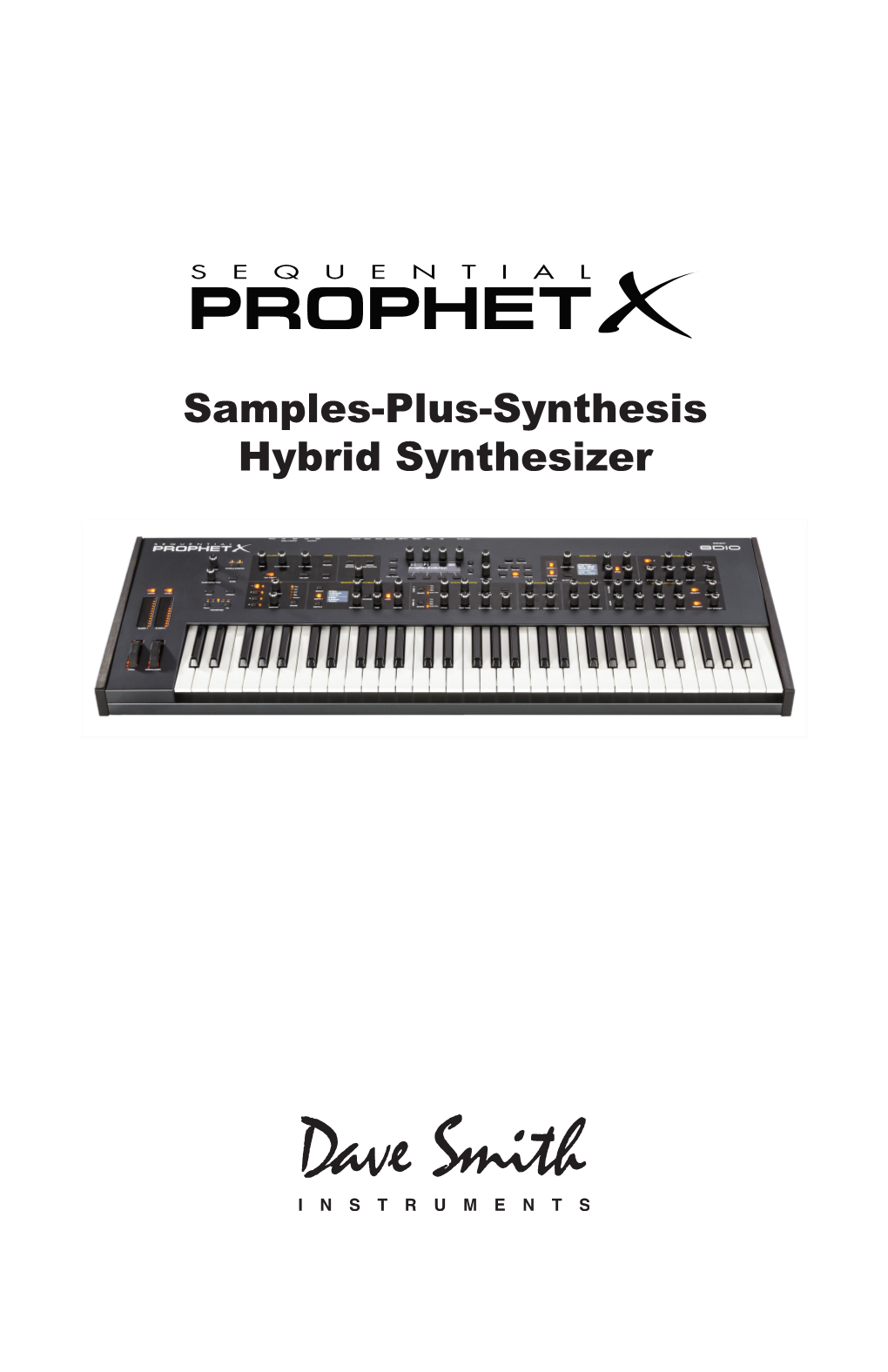 Prophet X User's Guide