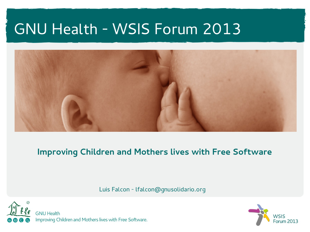 GNU Health - WSIS Forum 2013