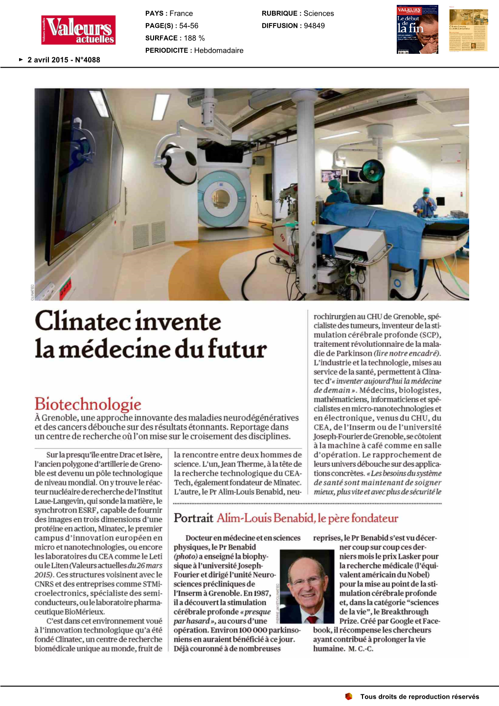 Clinatec Invente La Médecine Du Futur