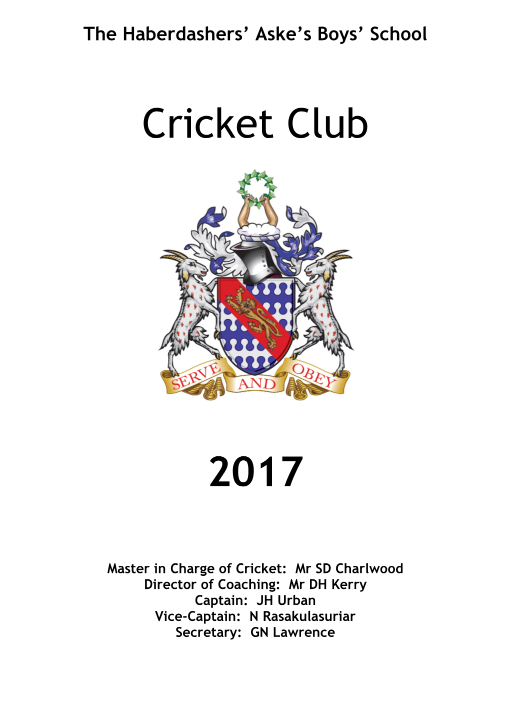 Cricket Club 2017