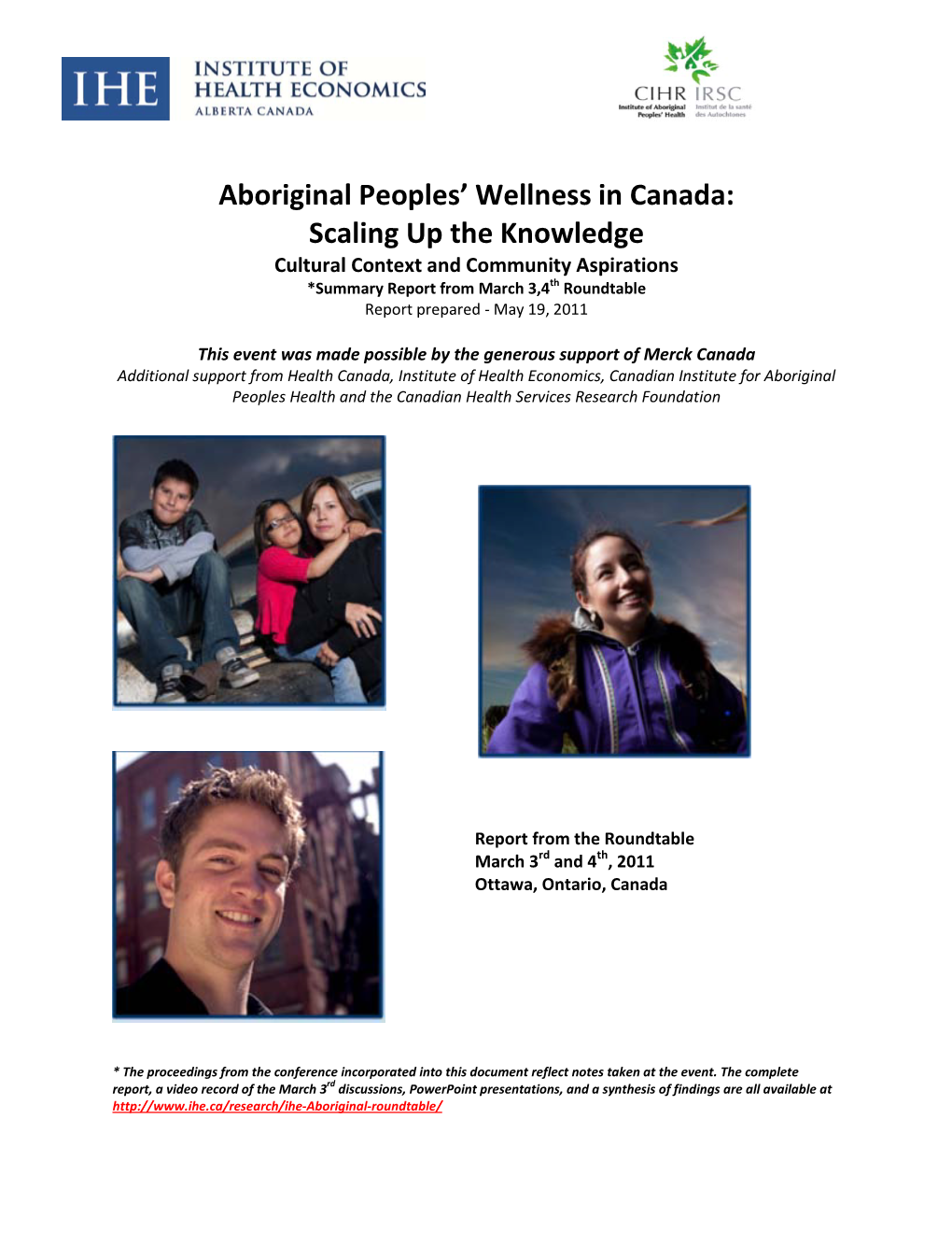 Aboriginal Peoples' Wellness in Canada