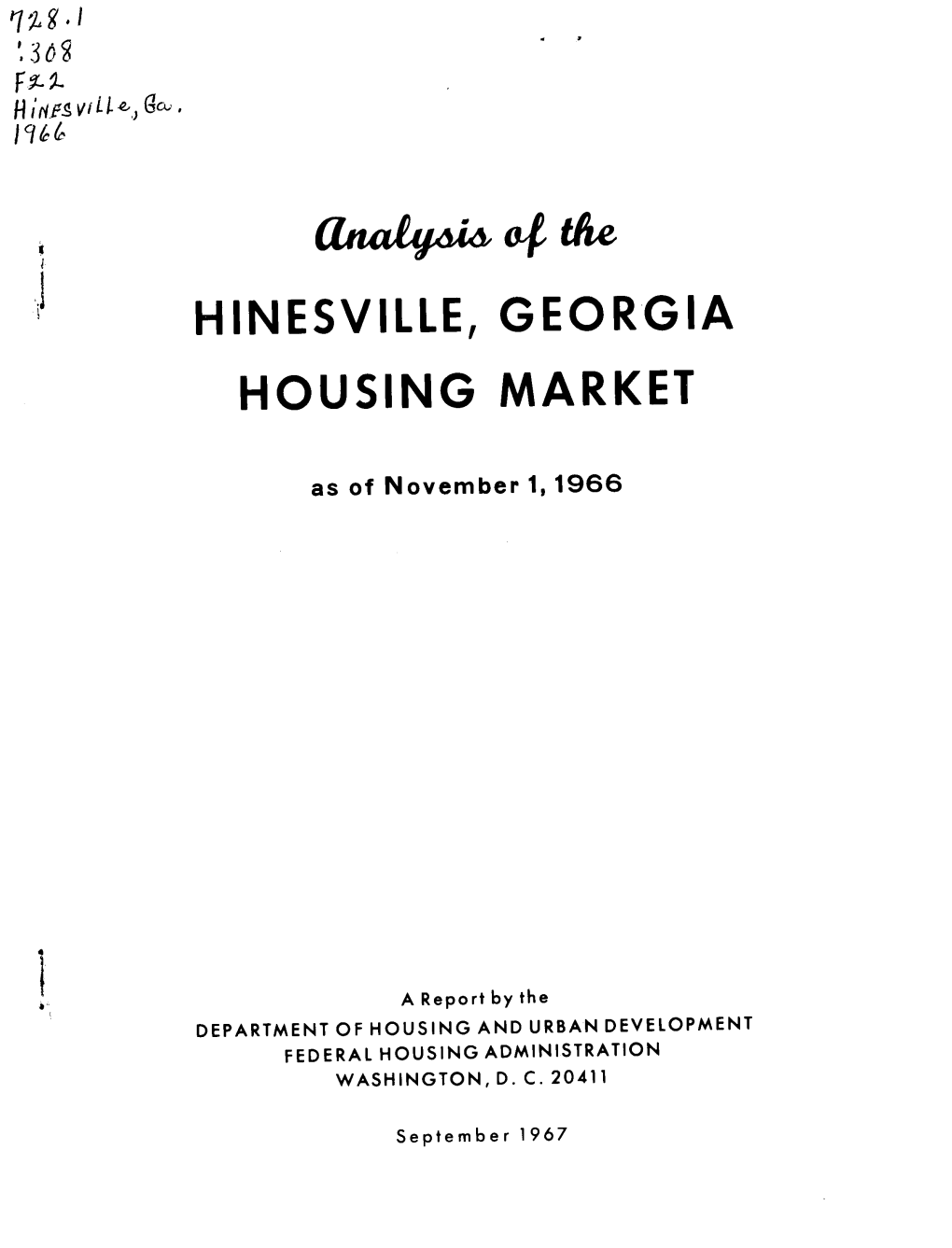 Analysis of the Hinesville, Georgia Housing Market