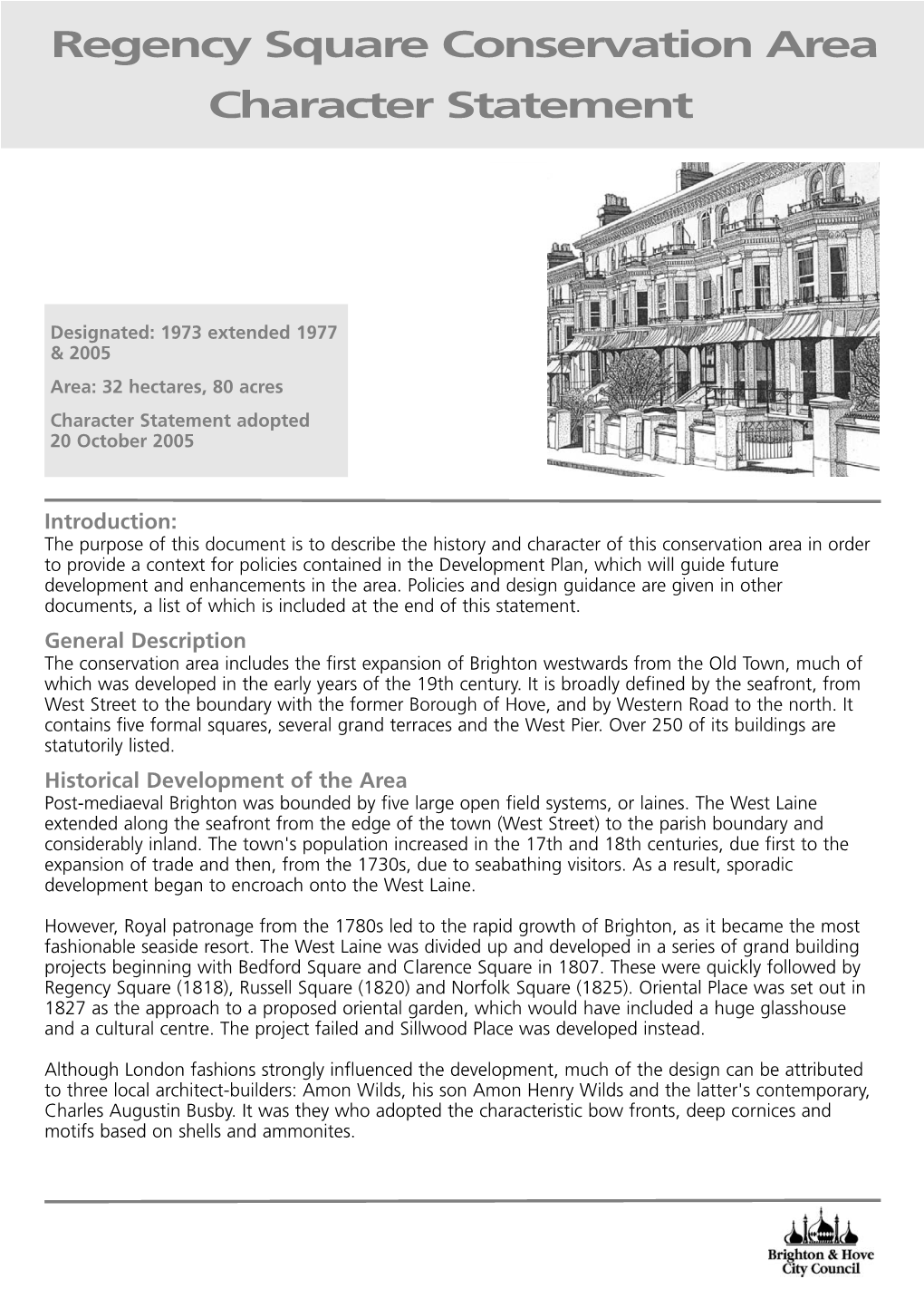 Regency Square Conservation Area Character Statement