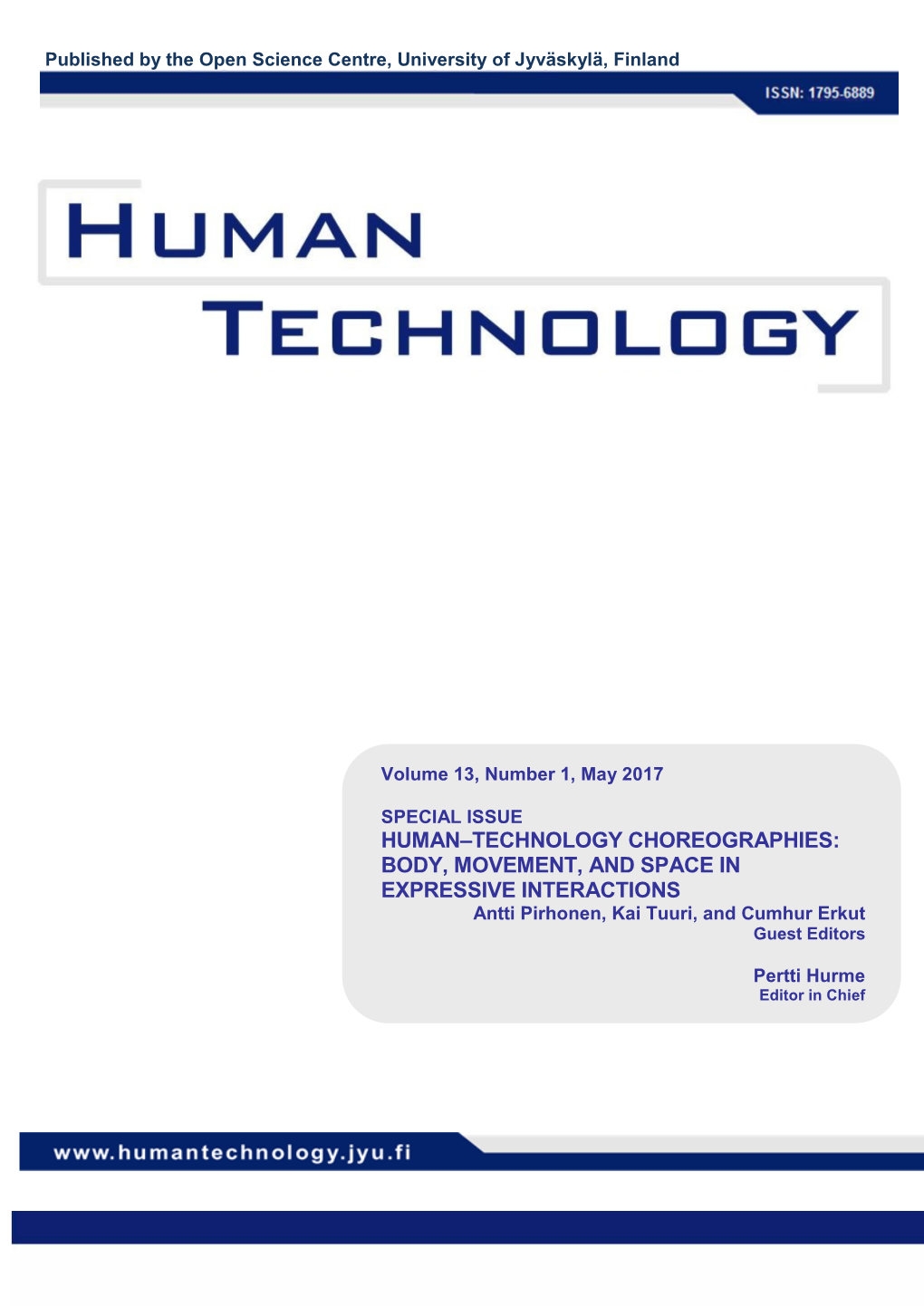 Human-Technology Choreographies: Body, Movement, & Space