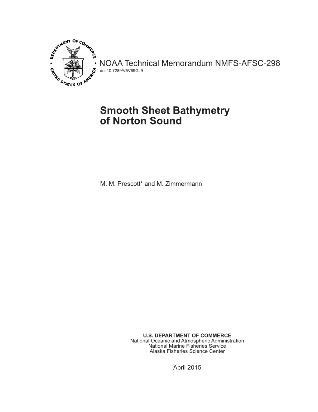 Smooth Sheet Bathymetry of Norton Sound