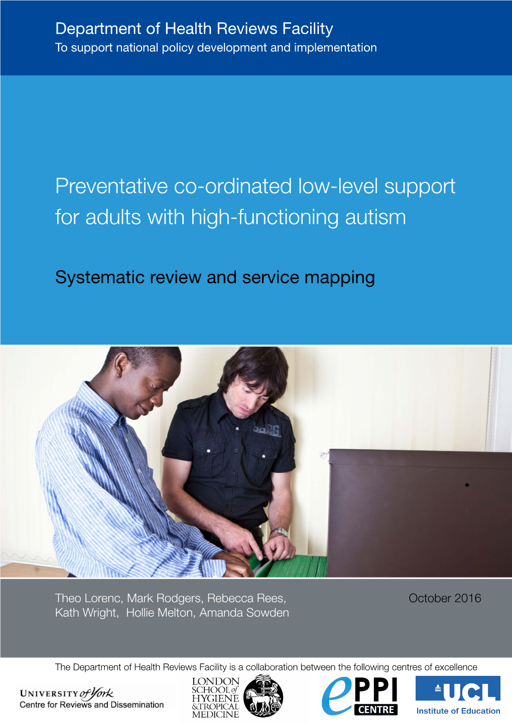 Preventative Co-Ordinated Low-Level Support for Adults with High-Functioning Autism