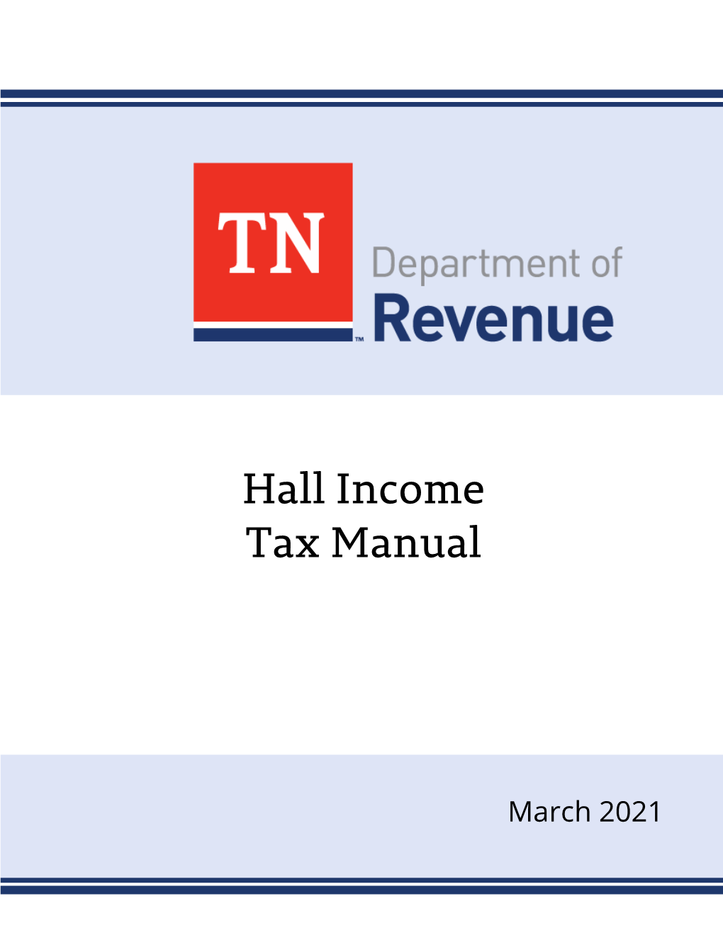 Hall Income Tax Manual