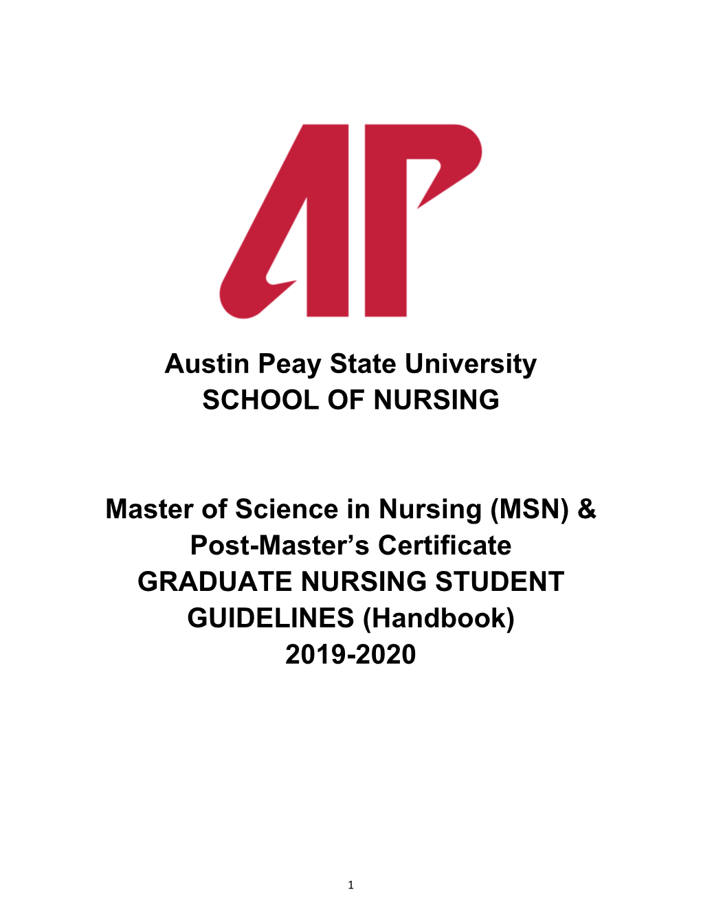 (MSN) & Post-Master's Certificate GRADUATE
