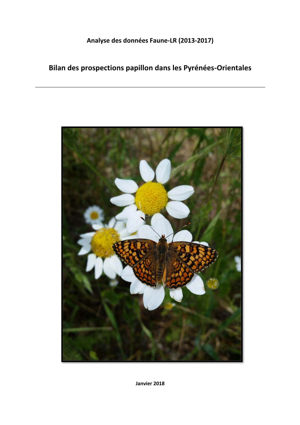 Bilan Des Prospections Papillon Dans Les Pyrénées-Orientales