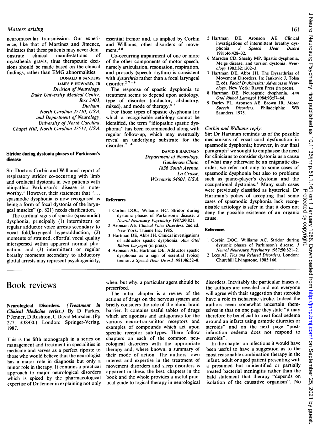 Stridor During Dystonia Phases of Parkinson's Disease