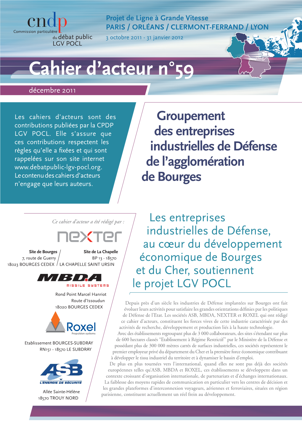 Les Sociétés ASB, MBDA, NEXTER Et ROXEL