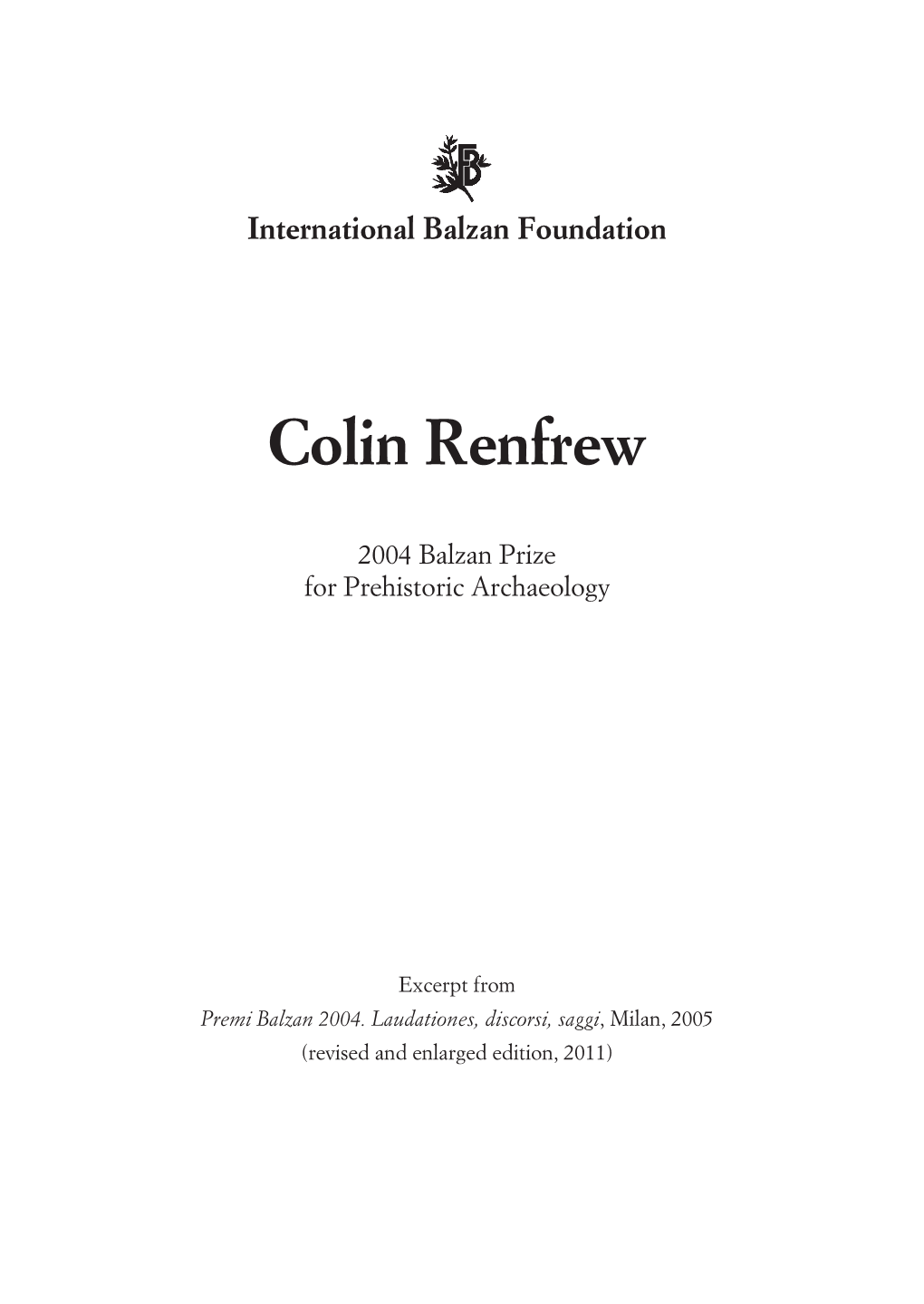 Colin Renfrew