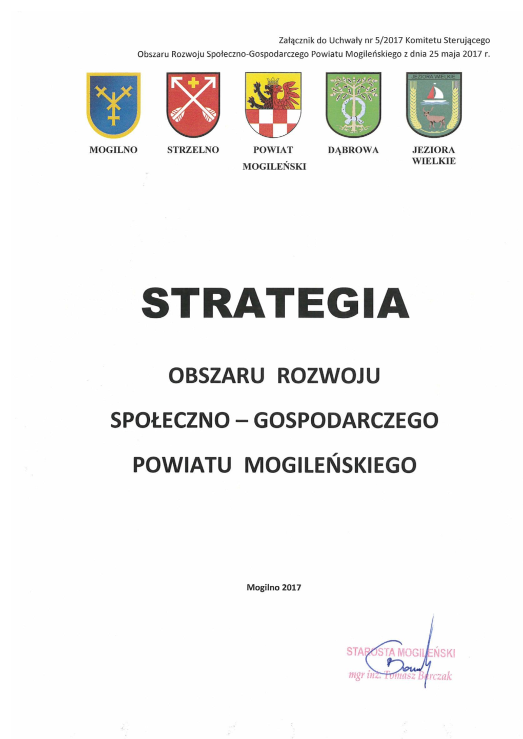 Strategia Rozwoju Obszaru Społeczno – Gospodarczego