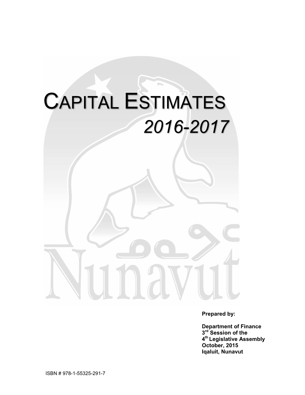 Capital Estimates 2016-2017