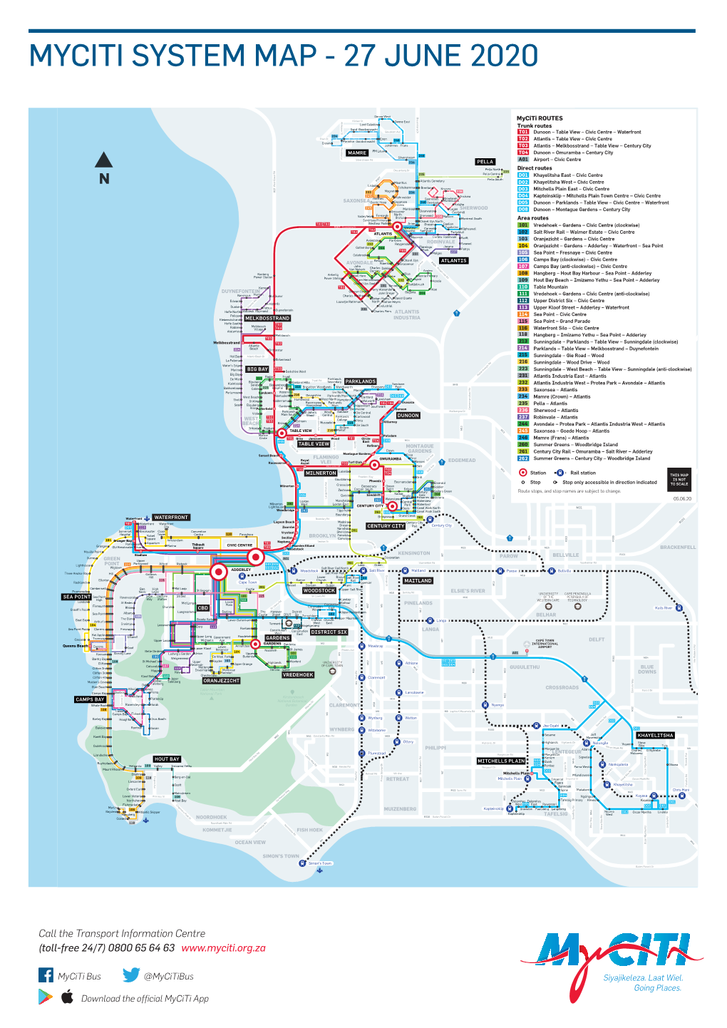 Myciti System Map - 27 June 2020