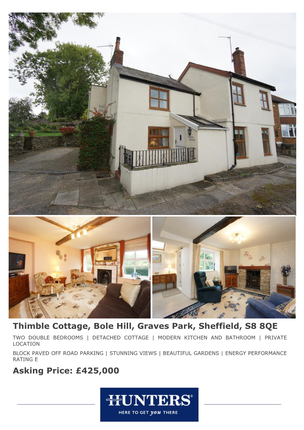 Thimble Cottage, Bole Hill, Graves Park, Sheffield, S8 8QE Asking Price