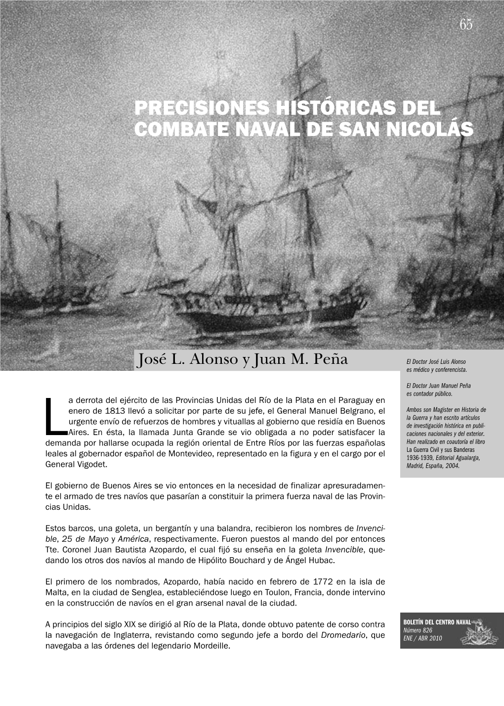 Precisiones Históricas Del Combate Naval De San Nicolás