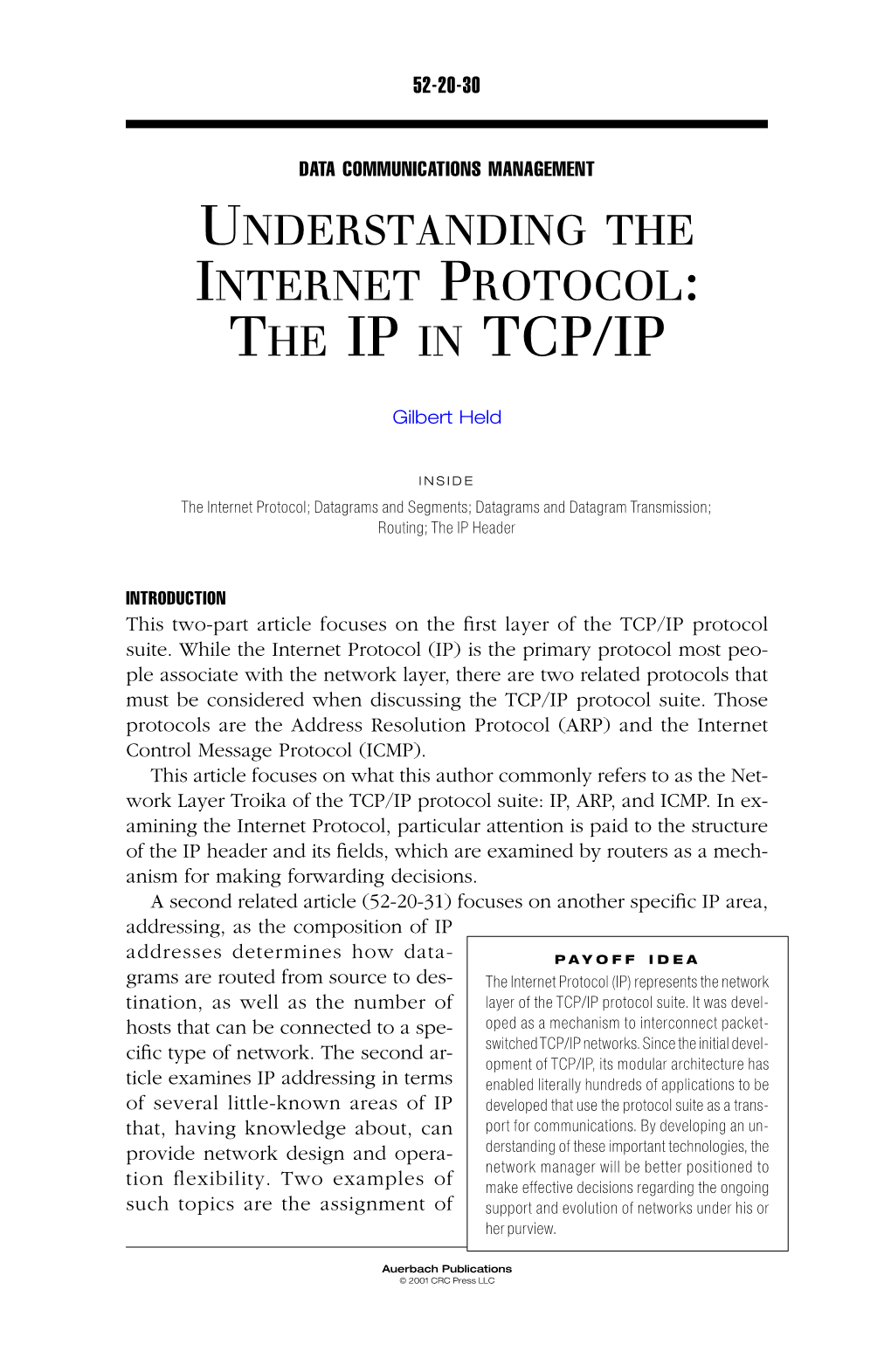 The Ip in Tcp/Ip