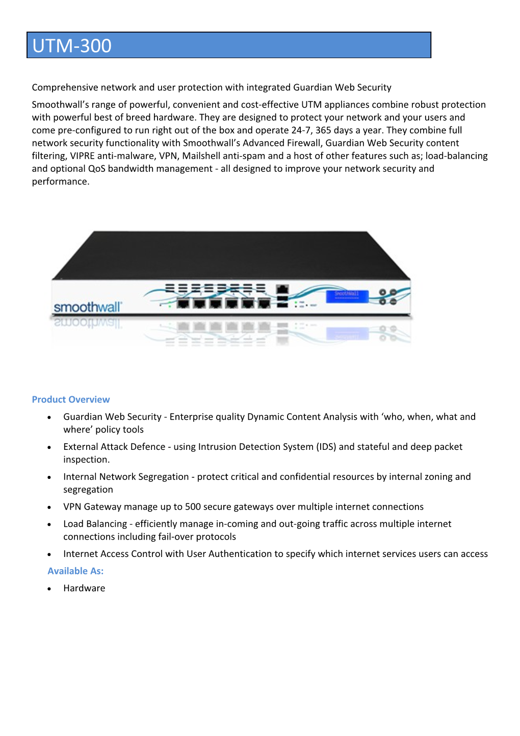 Comprehensive Network and User Protection with Integrated Guardian Web Security