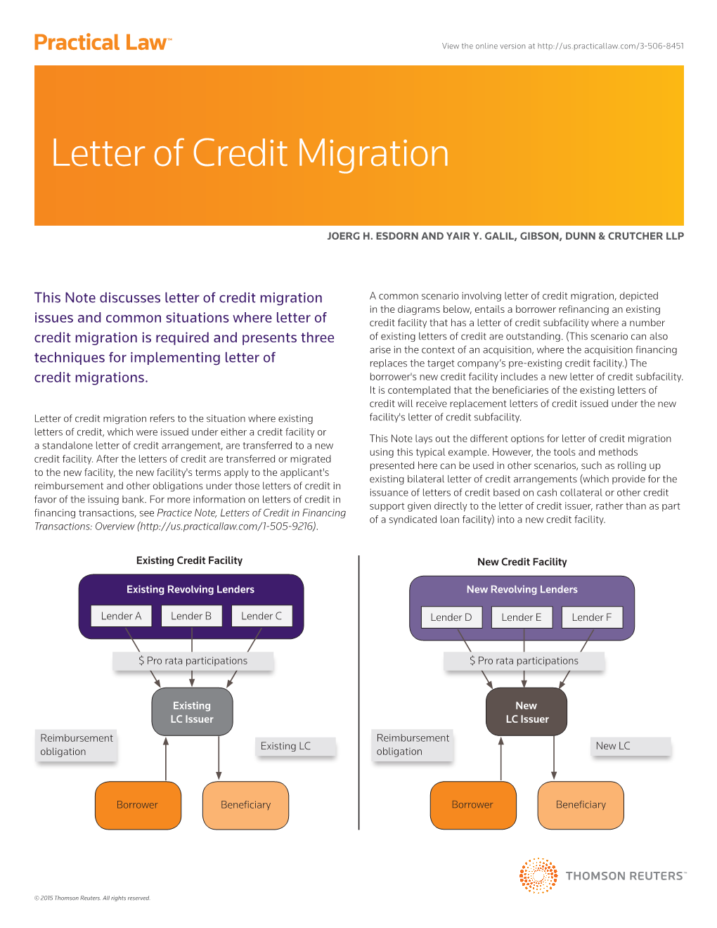 Letter of Credit Migration